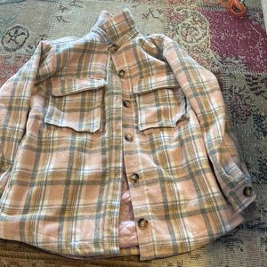 I am selling a beautiful salmon patterned jacket that is great for fall.